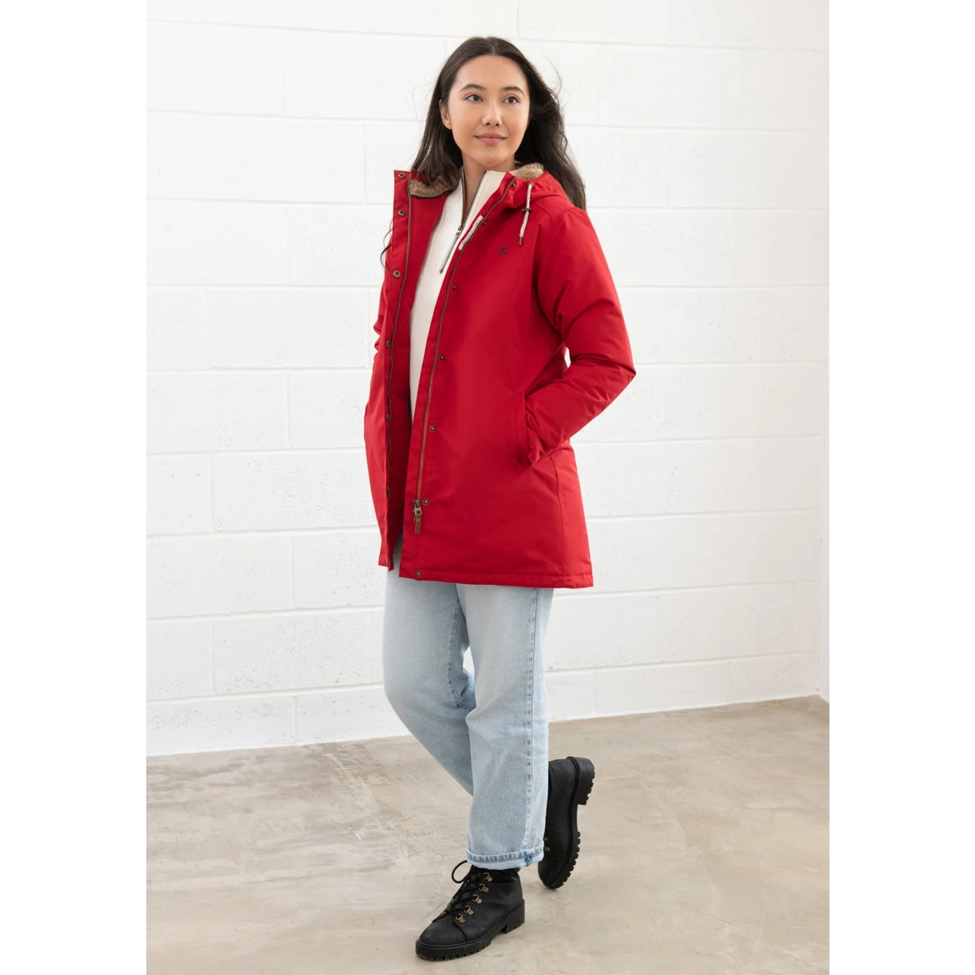 Lighthouse Womens Scarlet Waterproof Jacket Red