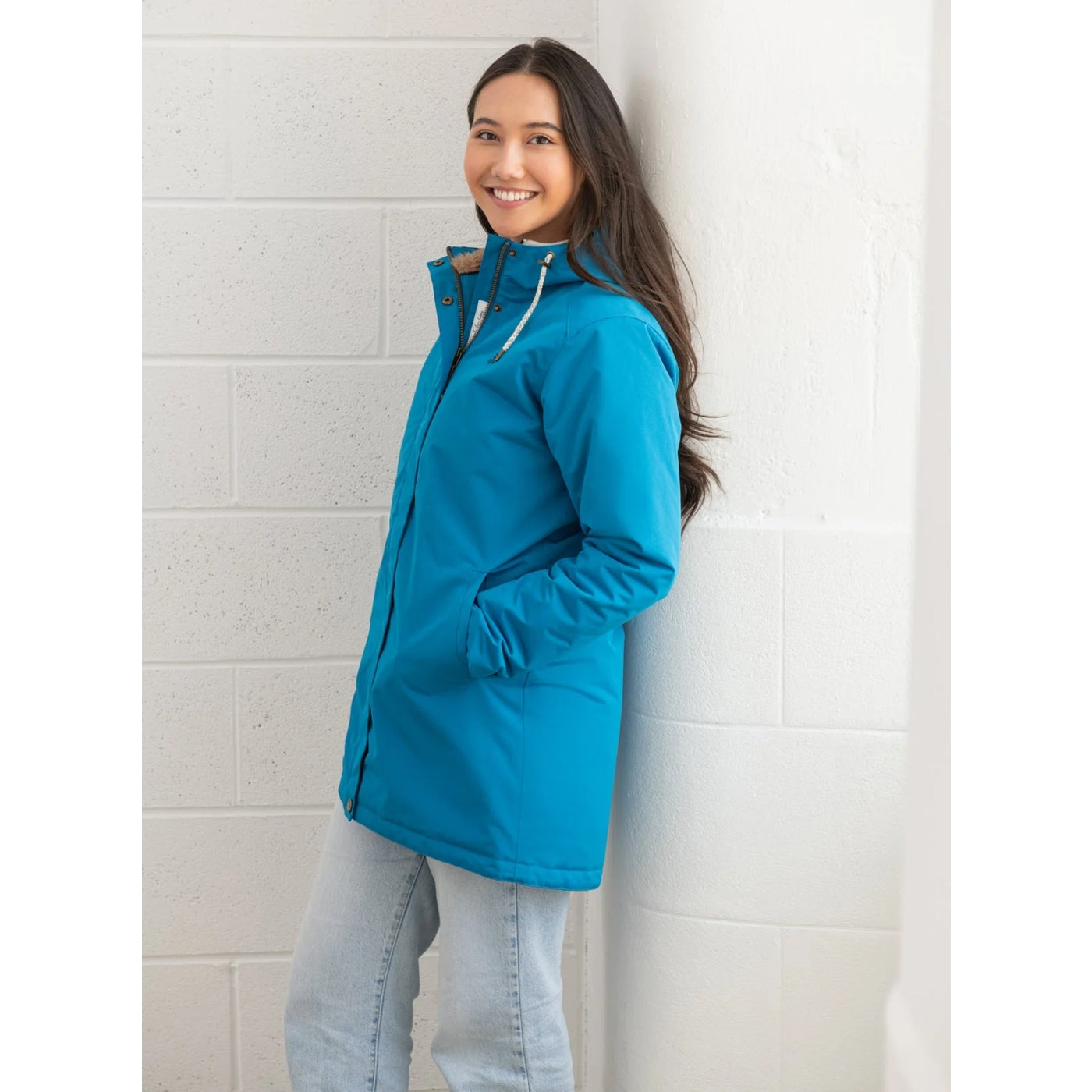 Lighthouse Womens Scarlet Waterproof Jacket Teal Blue
