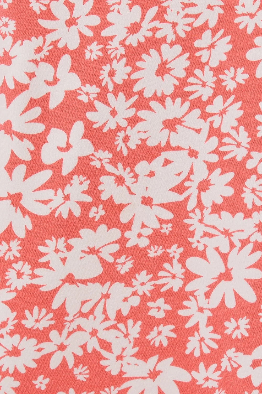 Lighthouse Womens Ariana V-Neck Top - Coral Daisy Print