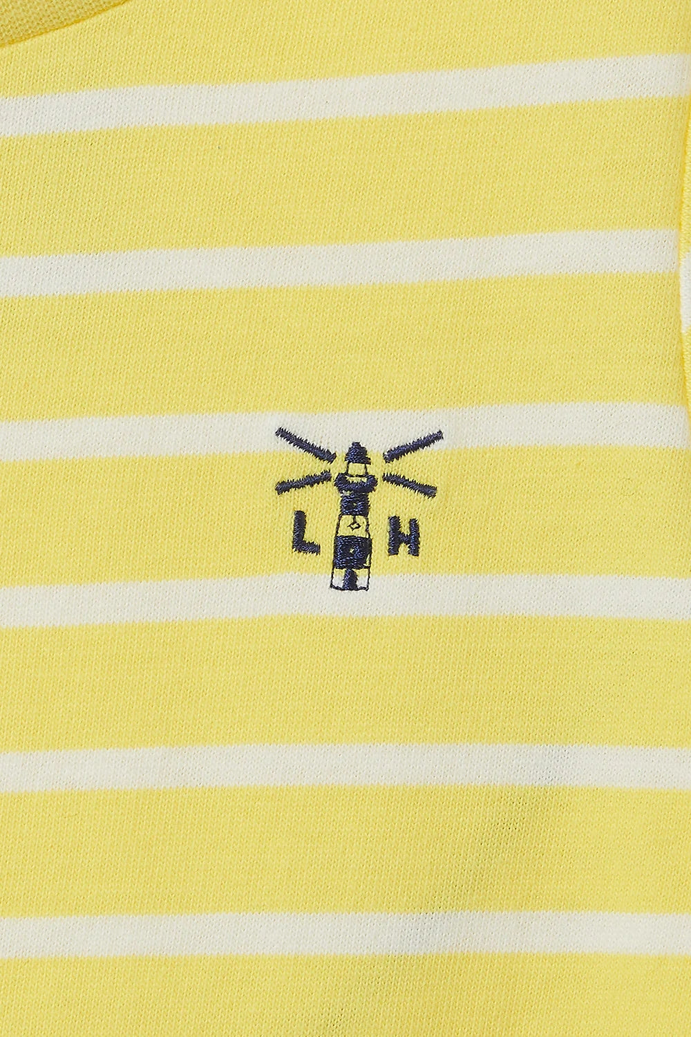 Lighthouse Kids Causeway Short Sleeve T-Shirt - Lemon Stripe