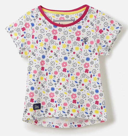 Lighthouse Kids Causeway Short Sleeve T-Shirt - Floral Print