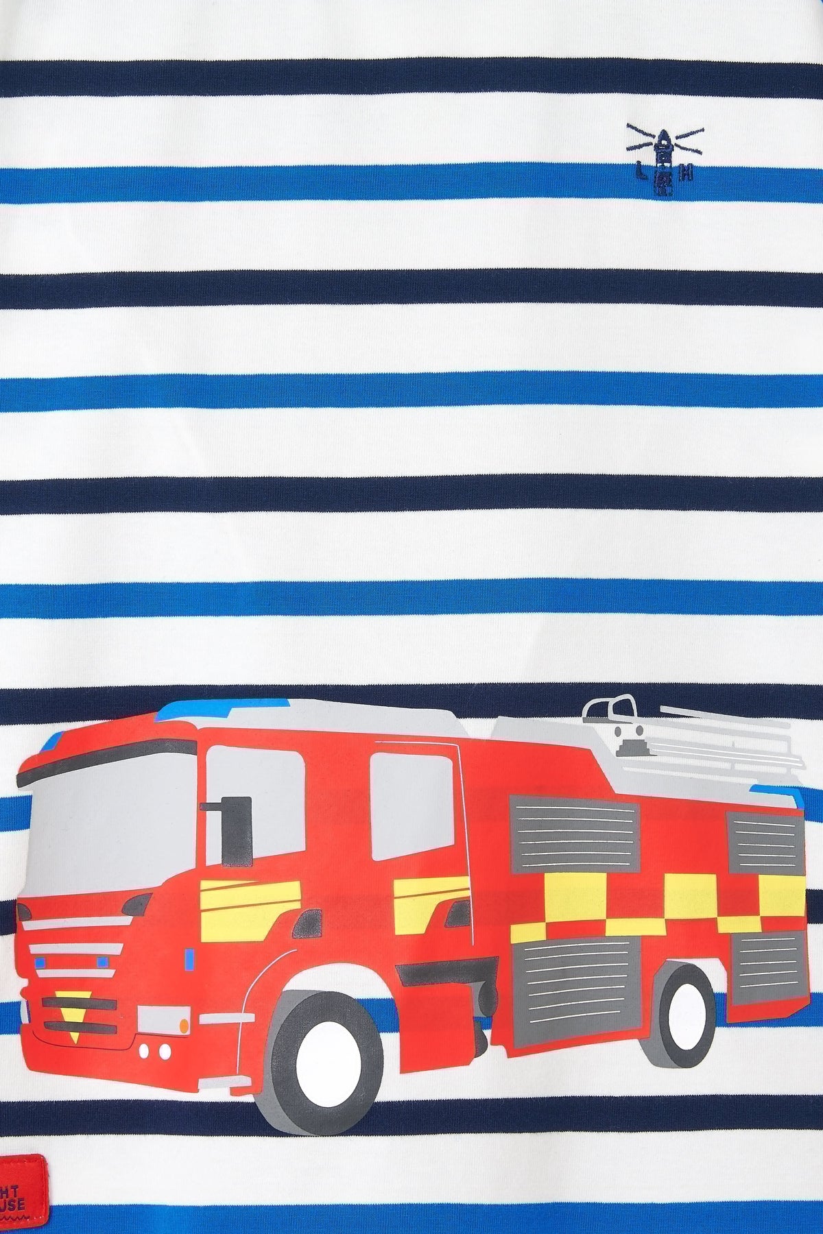 Lighthouse Kids Oliver Long Sleeve Tee - Fire Engine Print