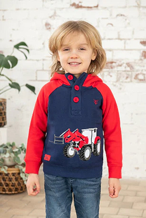 Lighthouse Kids 'Jack' Front loader Hoodie - Red