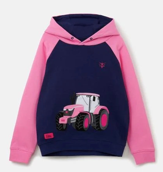 Lighthouse Kids Jill Tractor Hoodie - Sweet Pea Pink