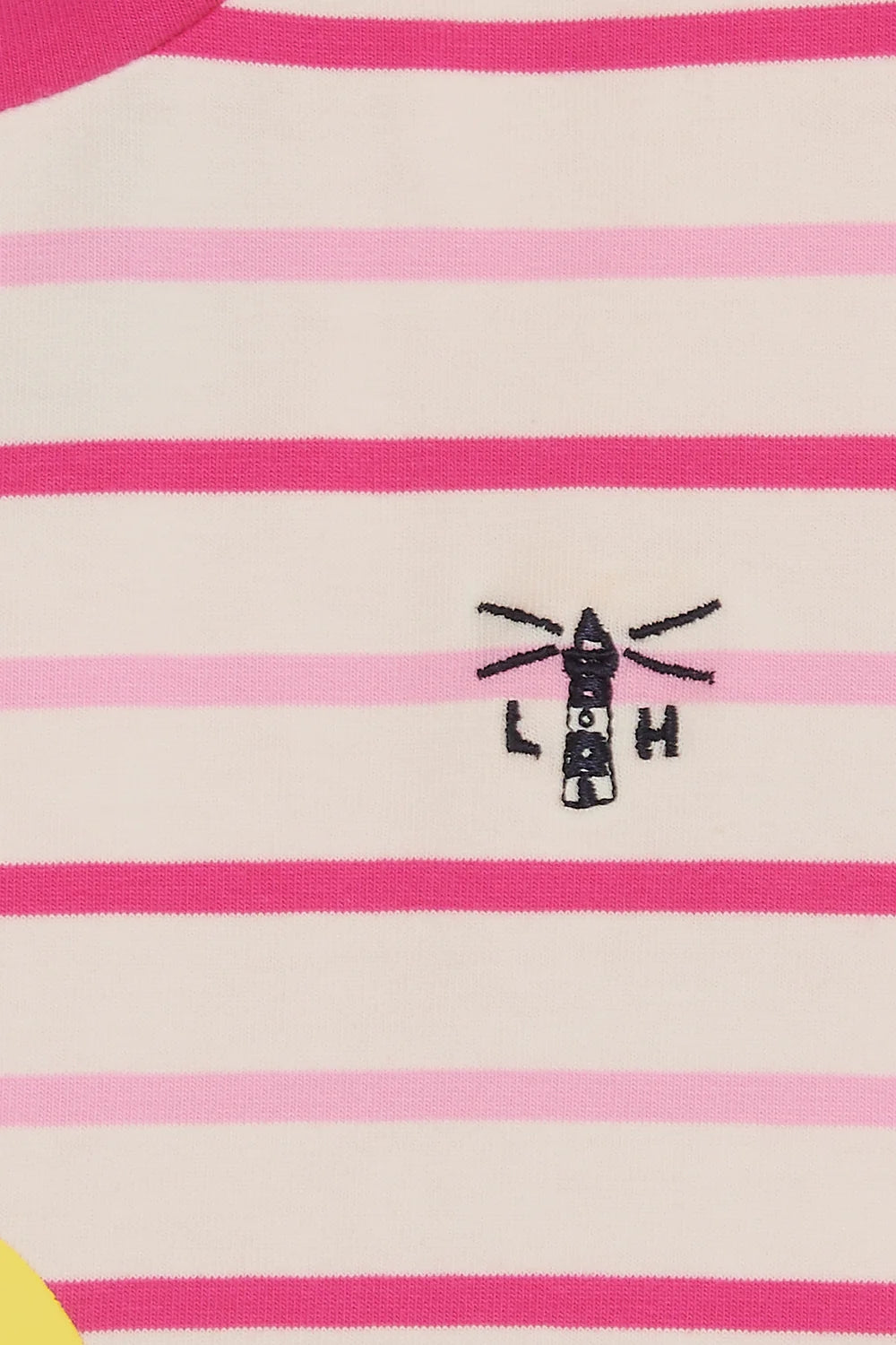 Lighthouse Kids Causeway Short Sleeve Tee - Pink Stripe / Balloon Print
