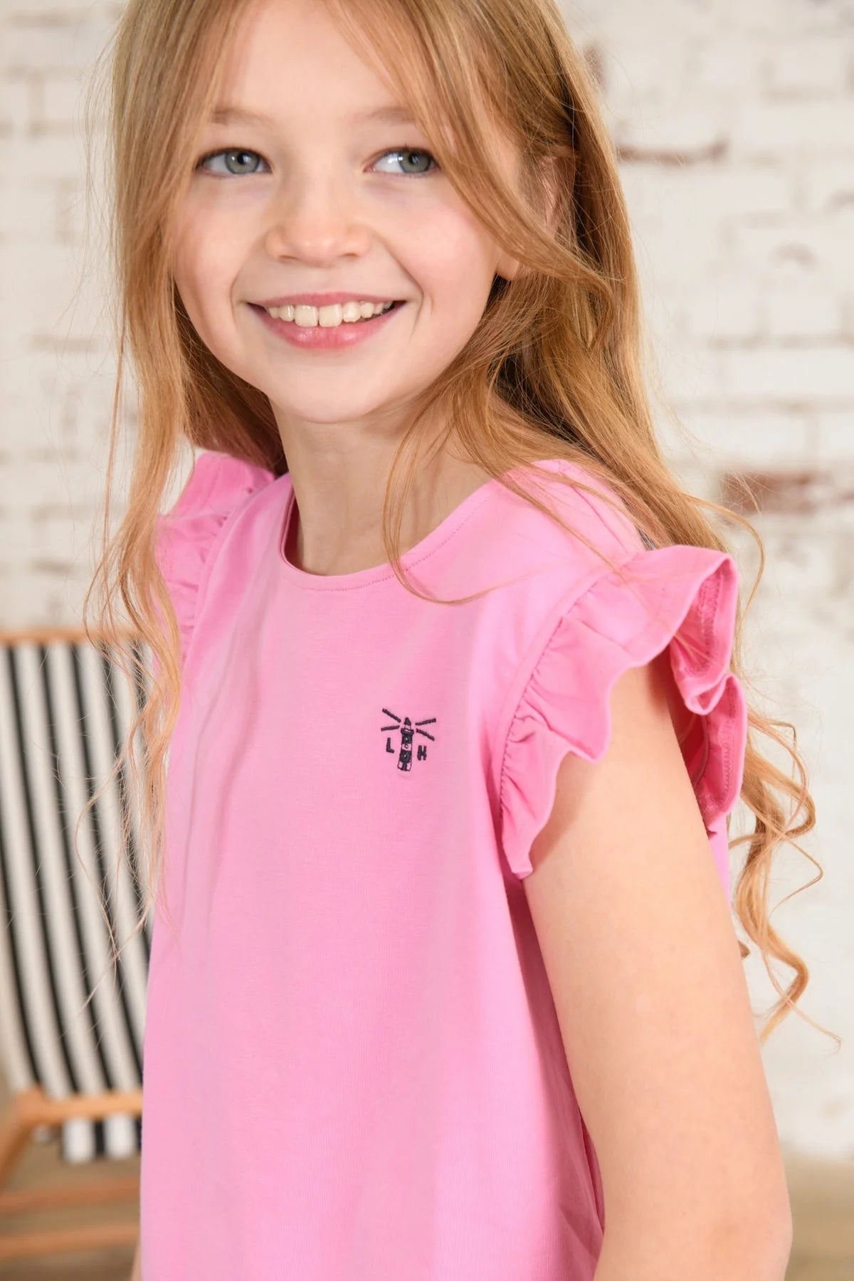 Lighthouse Kids Pink Swing T-Shirt - Cupcake Print