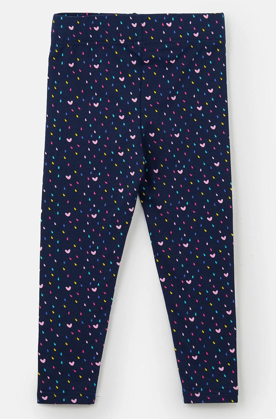 Lighthouse Kids Mollie Leggings - Navy Heart Print