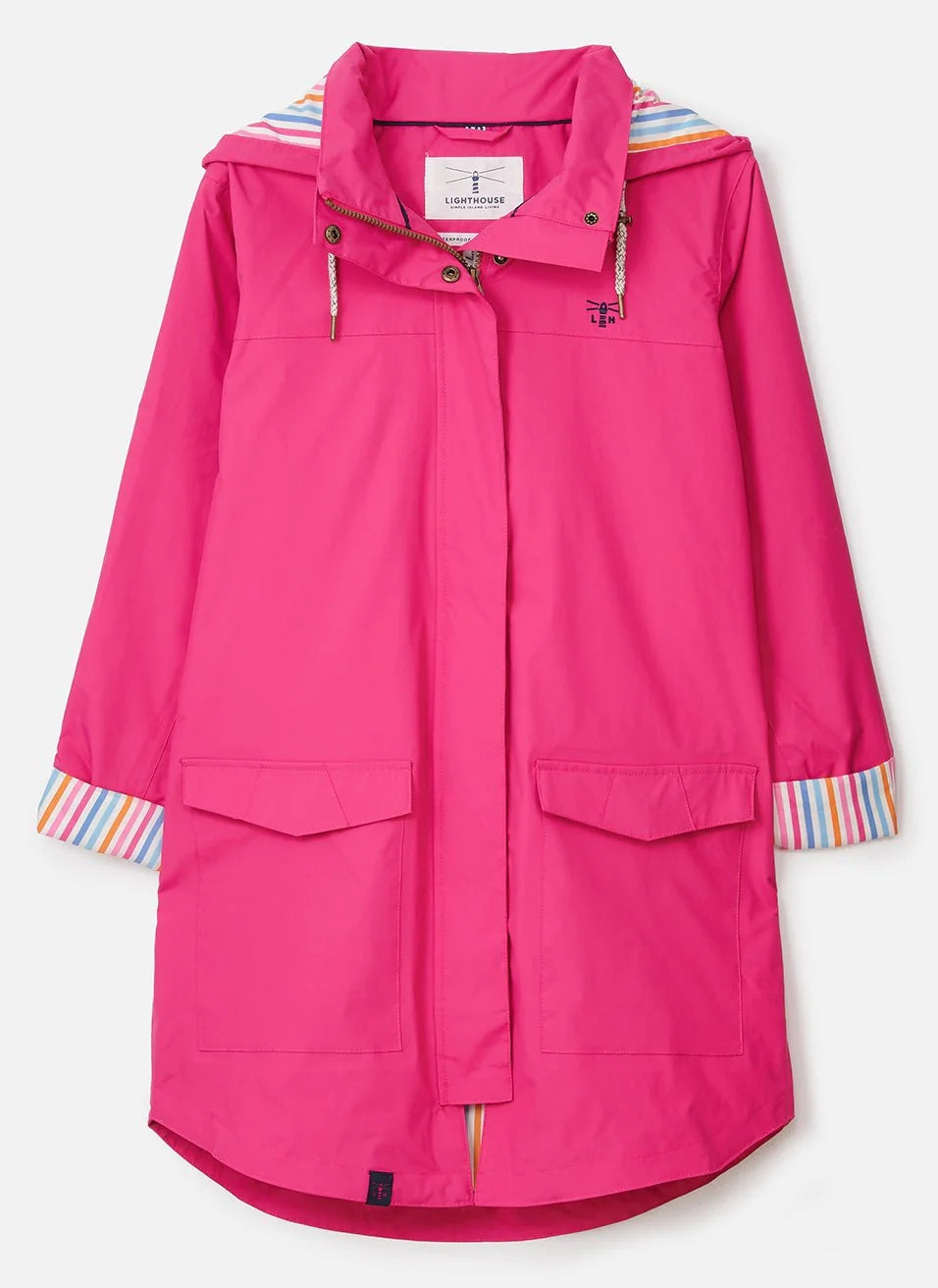 Lighthouse women's Azalea Pink waterproof Rebecca raincoat.