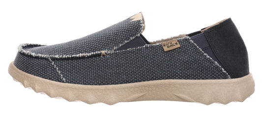 Navy men's lighweight Kickback Couch Vibe slip on canvas shoes.