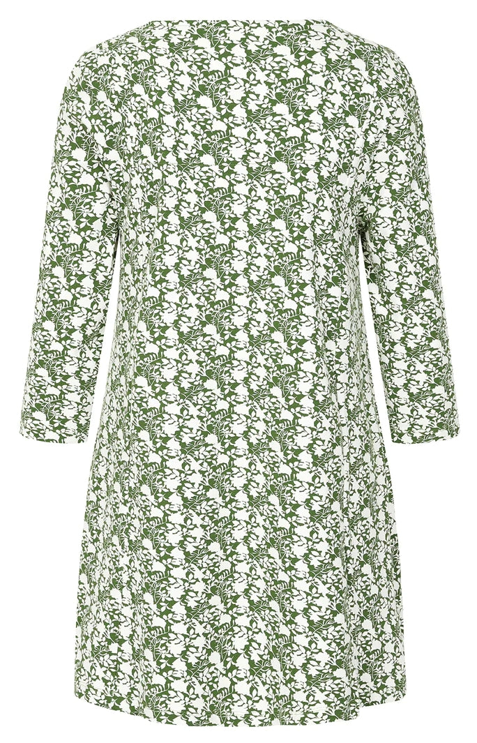 Mudd & Water Womens Francoise Tunic - Green Foliage Print