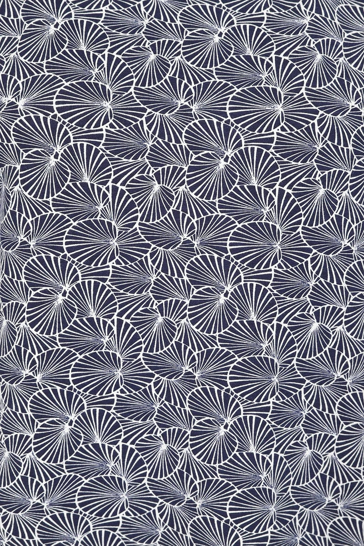 Mudd & Water Womens Francoise Tunic - Navy Lily Pad Print