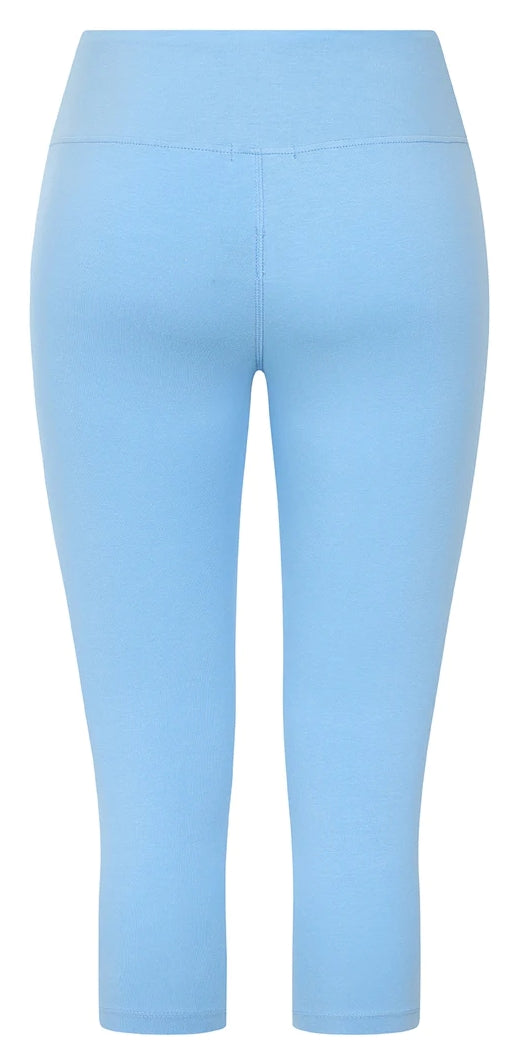 Women's Blue organic cotton cropped leggings from Mudd & Water.