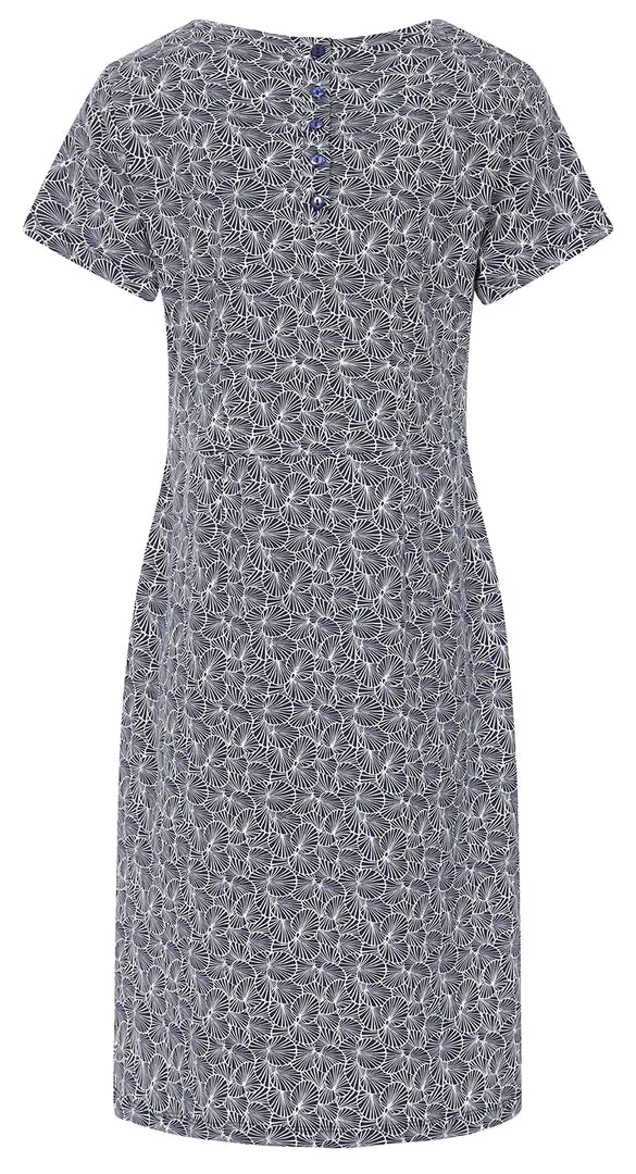 Mudd & Water Womens Flora Dress - Navy Lilypad Print