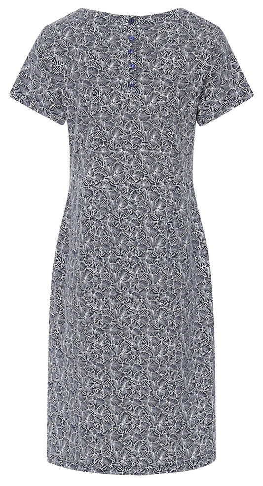 Mudd & Water Womens Flora Dress - Navy Lilypad Print