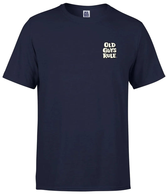Old Guys Rule Mens Parking Lot III Printed T-Shirt - Navy