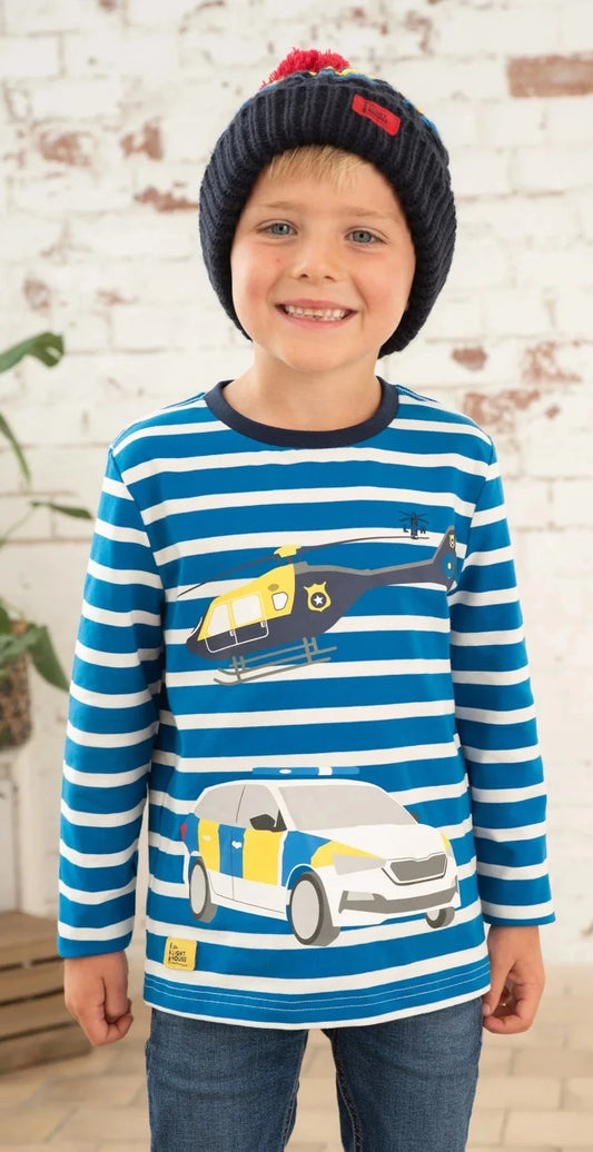 Lighthouse Kids Oliver Long Sleeve Tee - Police / Helicopter
