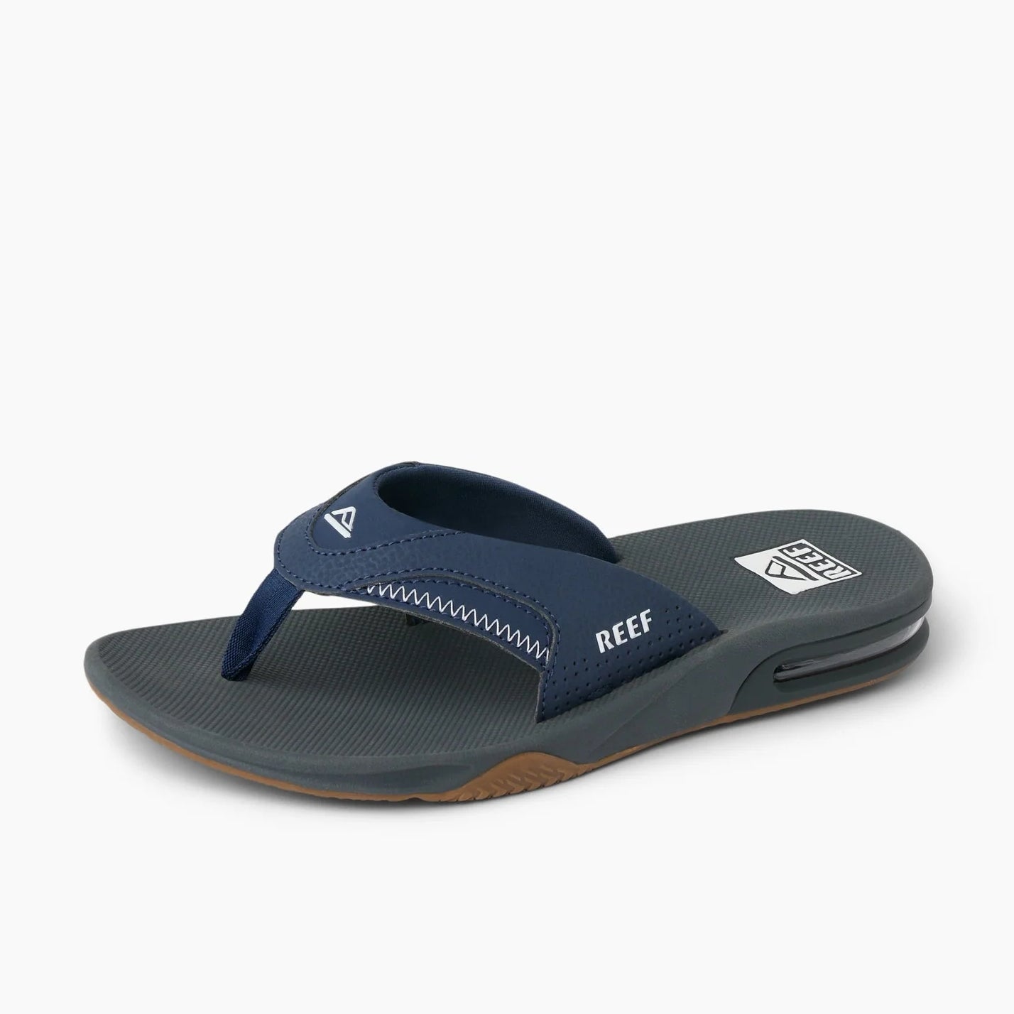 Reef Mens Fanning Bottle Opener Flip Flops - Navy / Shadow