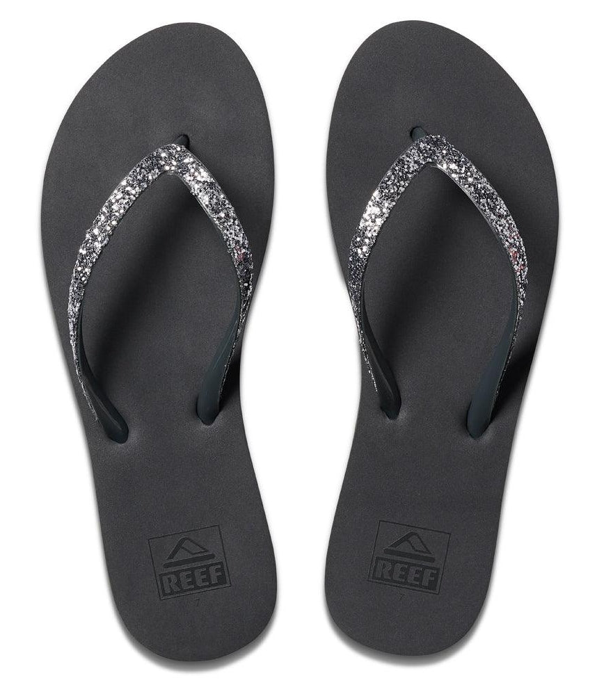 Reef Womens 'Stargazer' Glitter Flip Flops - Shadow Grey