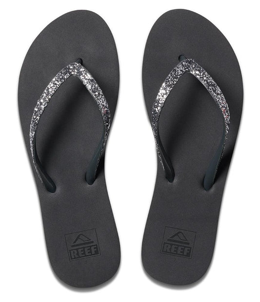 Reef Womens 'Stargazer' Glitter Flip Flops - Shadow Grey