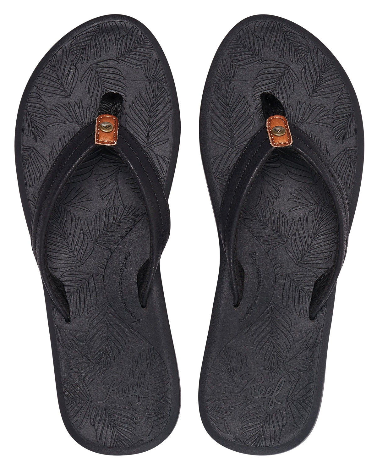 Reef Womens Tides Flip Flops - Black