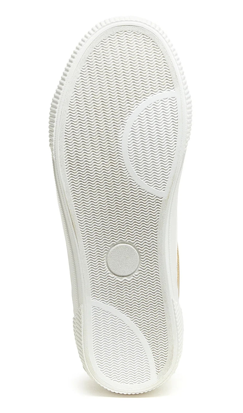 Women's white Cheery colour block platform trainers from Rocket Dog.