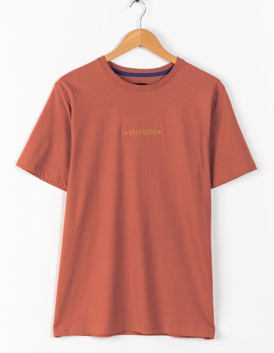 Saltrock mens t-shirt orange with a comfortable fit and logo detail on the front
