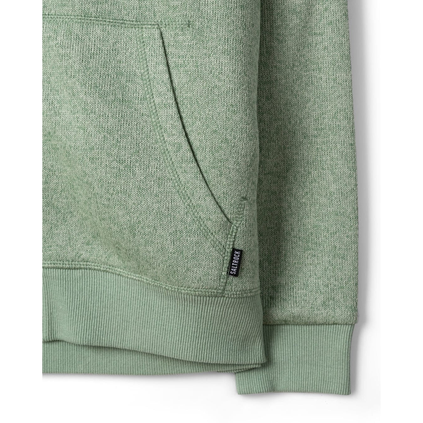 Green Saltrock womens Ayden hoodie with a brand logo on a white background
