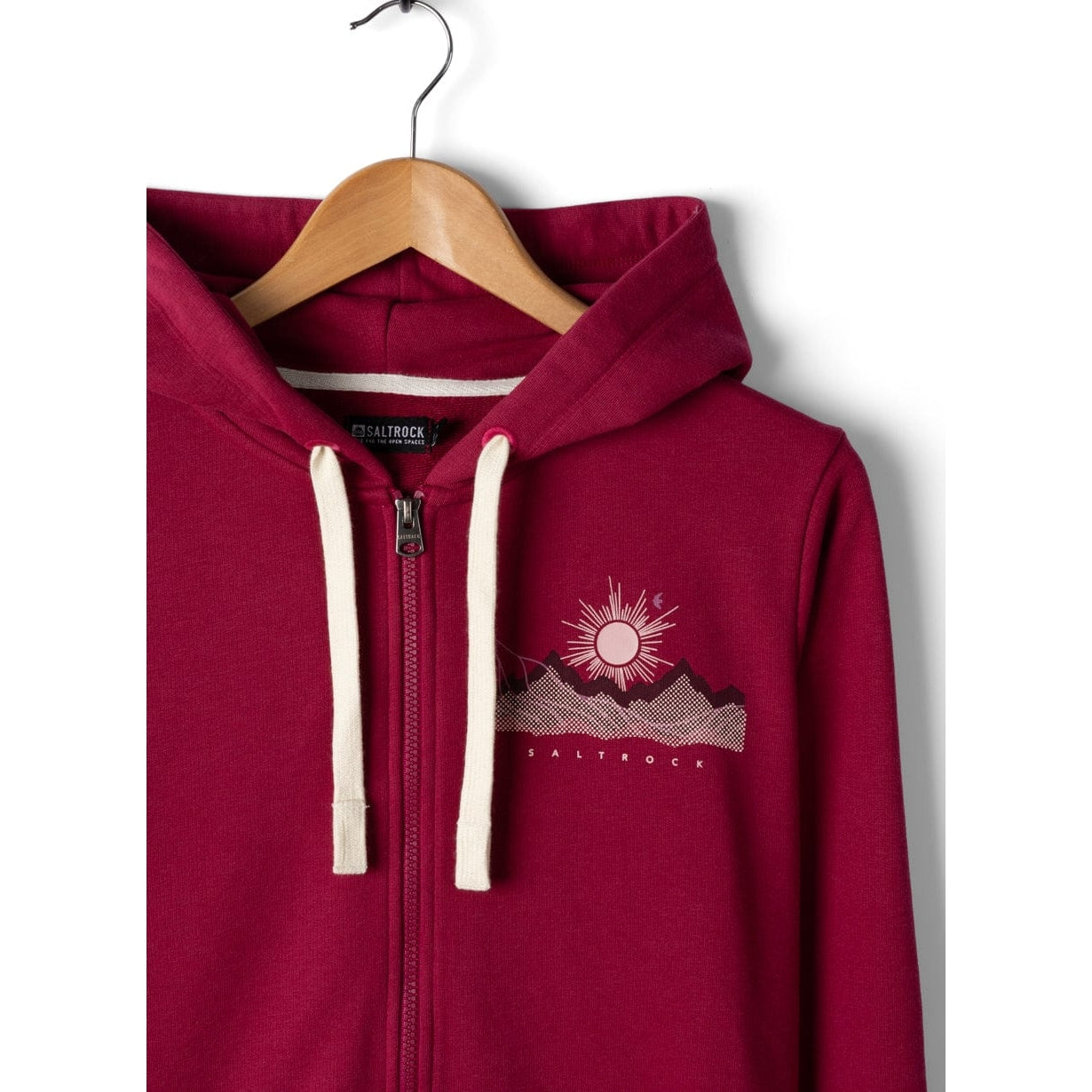 Saltrock Womens Horizon Zip Hoodie Dark Pink