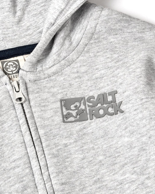 Saltrock Kids Tok Corp Zip Hoodie - Grey Marl