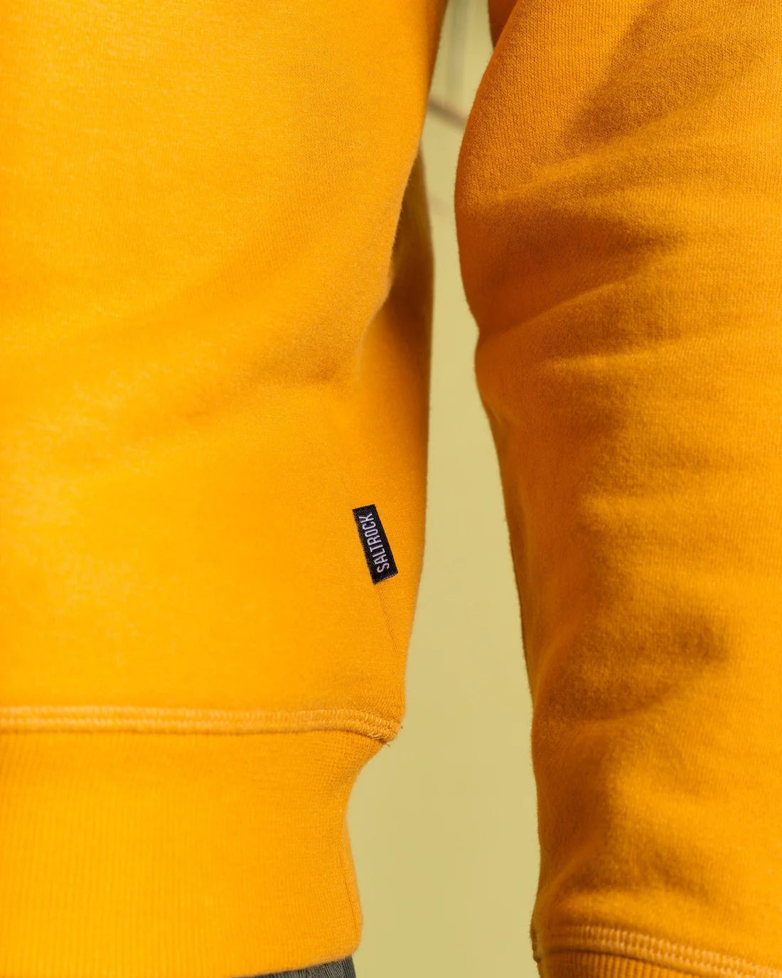 Saltrock Mens Atlantic Adventure Raglan Sweatshirt - Gold Yellow