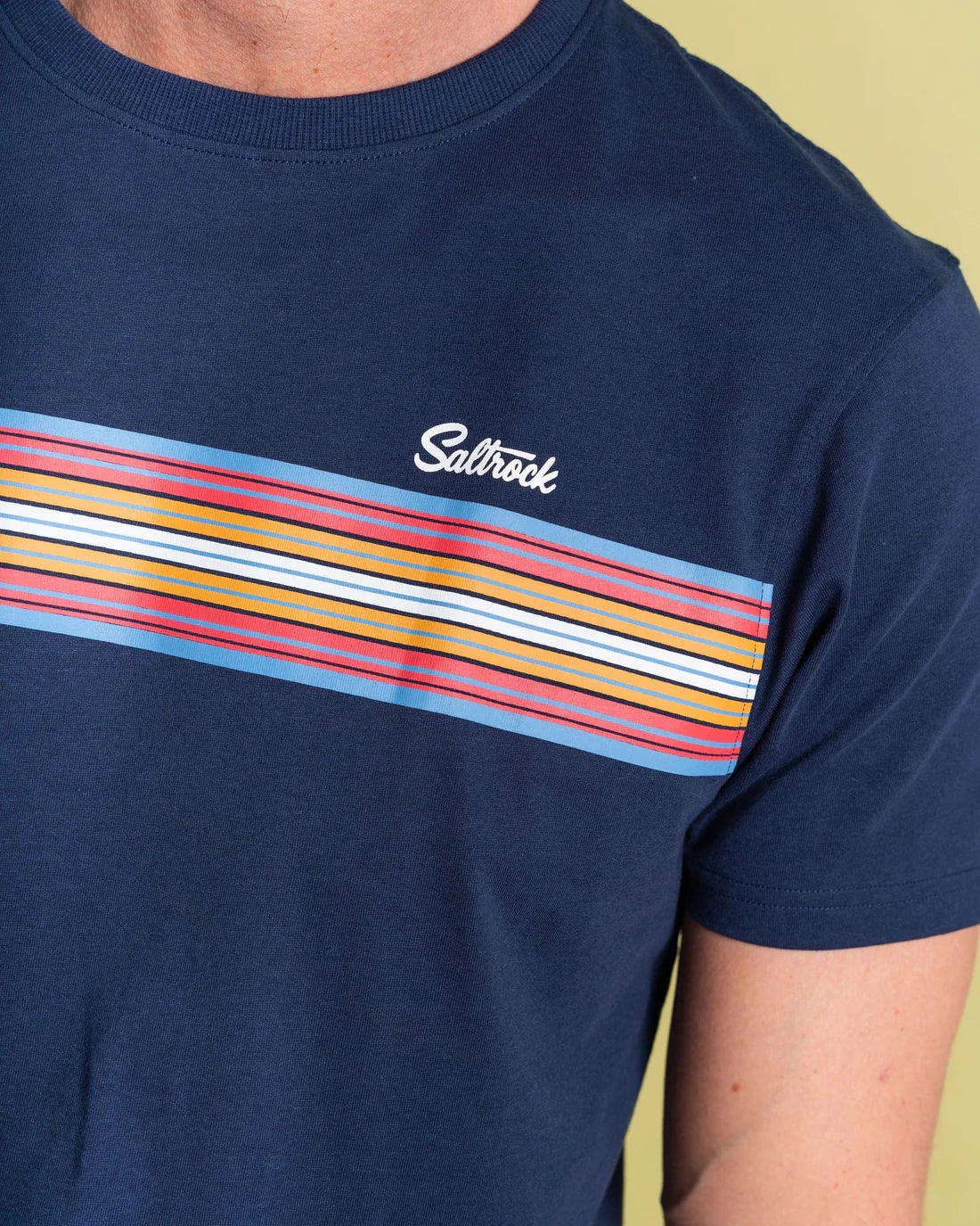 Saltrock Mens Classic Stripe Short Sleeve T-Shirt - Blue