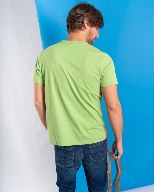 Saltrock Mens Classic Stripe Short Sleeve T-Shirt - Green
