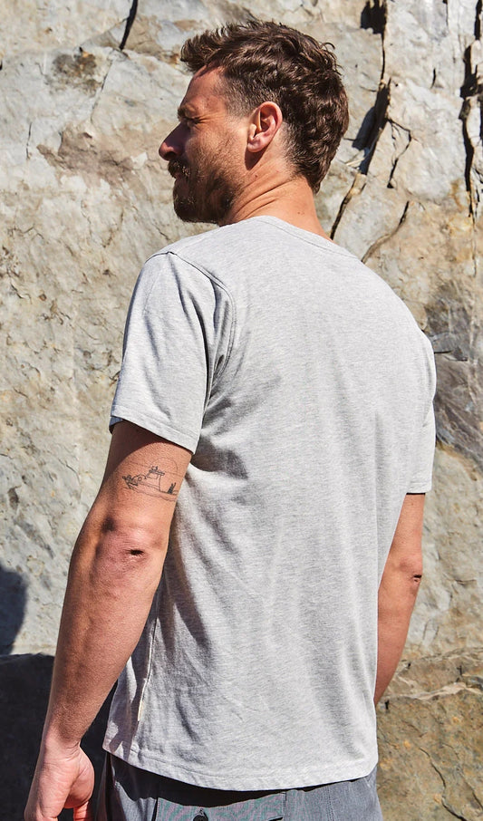 Saltrock Mens Corp 20 Tee - Grey Marl