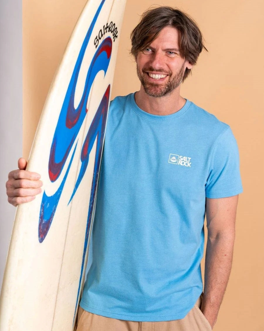 Saltrock Mens Original Short Sleeve Tee - Light Blue