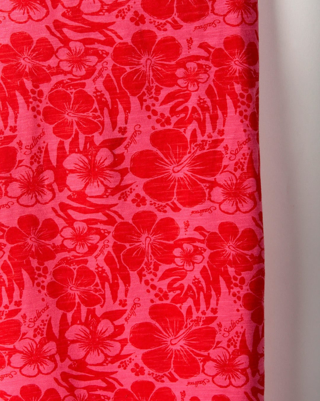 Saltrock Womens Hibiscus Print Vest - Red