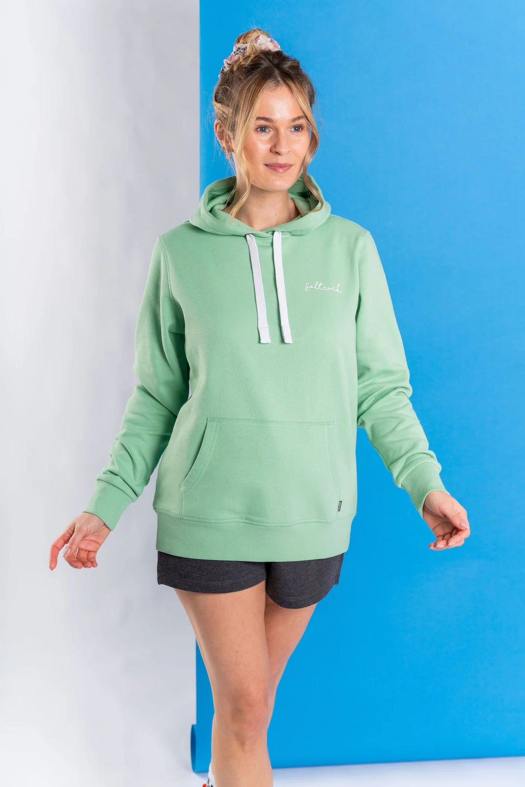 Saltrock Womens Velator Pop Hoodie - Light Green