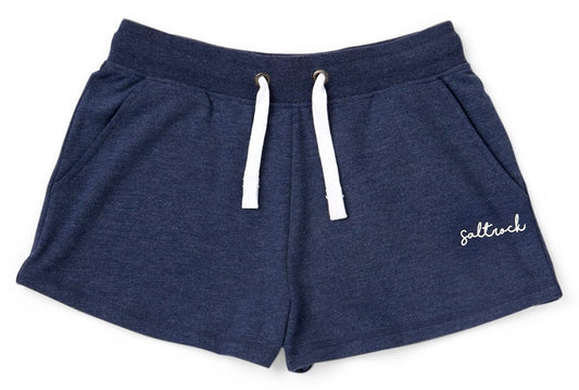 Saltrock women's Velator sweat shorts in Blue Marl.