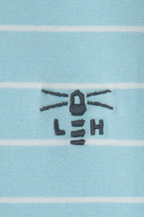 Lighthouse Womens Seashore Long Sleeve Tee - Pale Blue Stripe