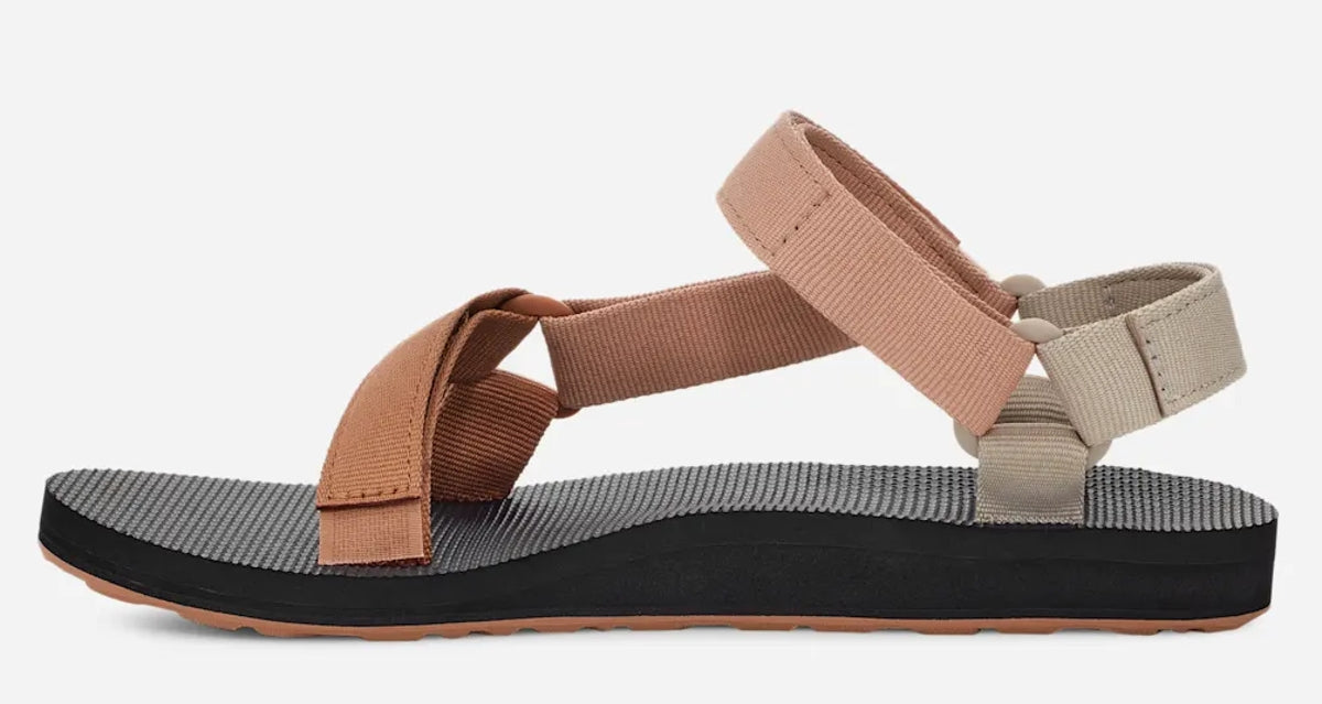 Women's Teva adjustable ankle strap Original Universal webbing sandals in Maple Sugar Multi.