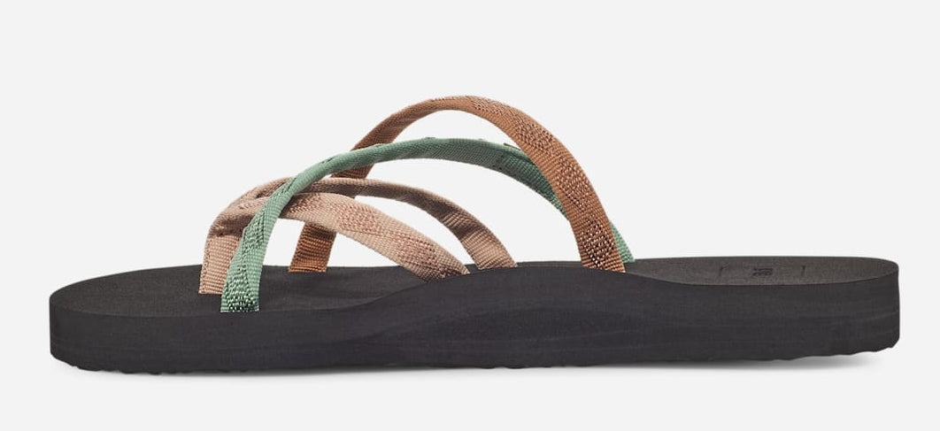 Women's slip on multi strap Teva Olowahu Maple Sugar Multi sandals.