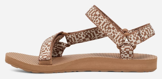Women's adjustable strap Original Universal sandals from Teva in Radio Tigers Eye Brown pattern.