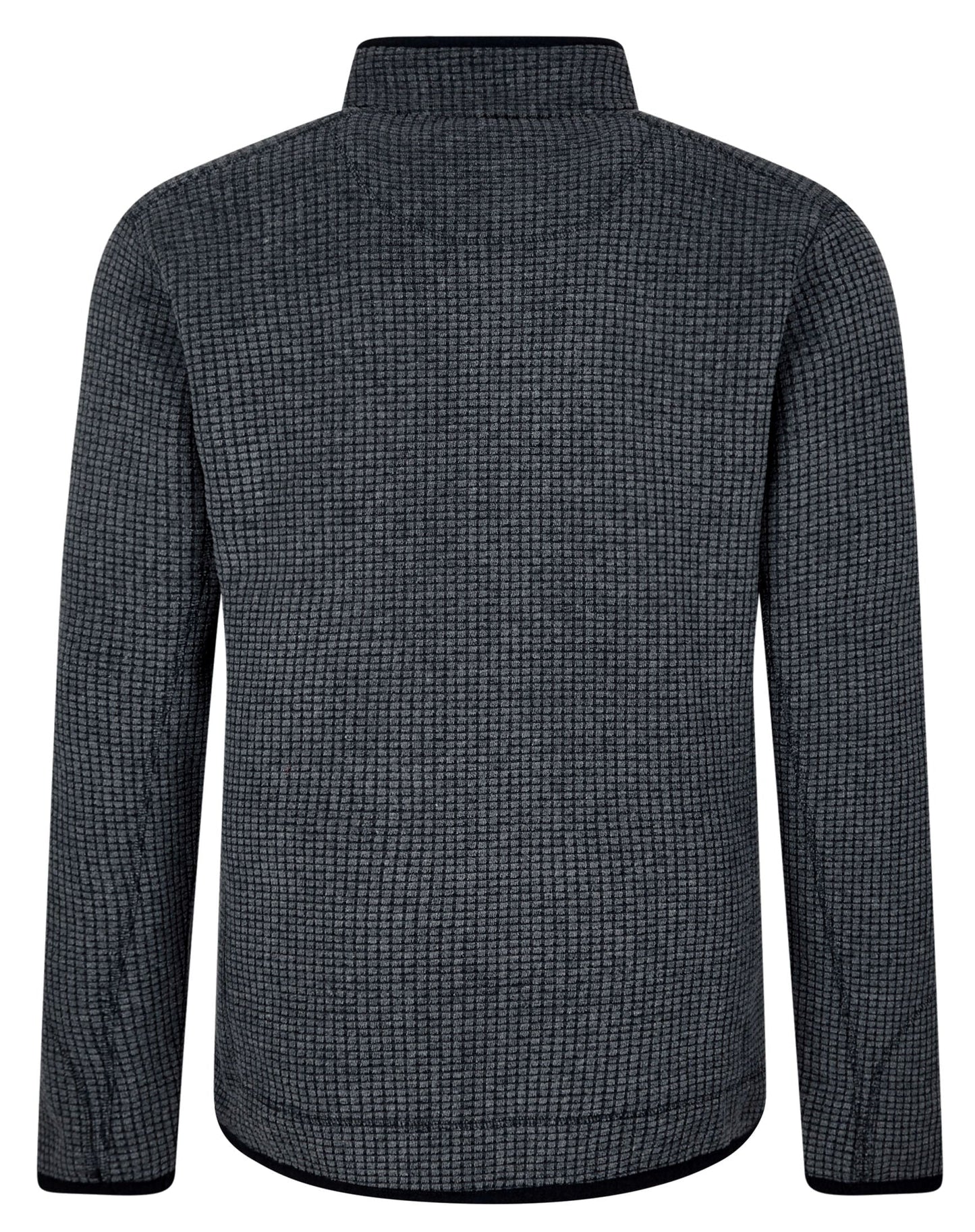 Weird Fish Mens Rossten Full Zip Grid Fleece - Navy