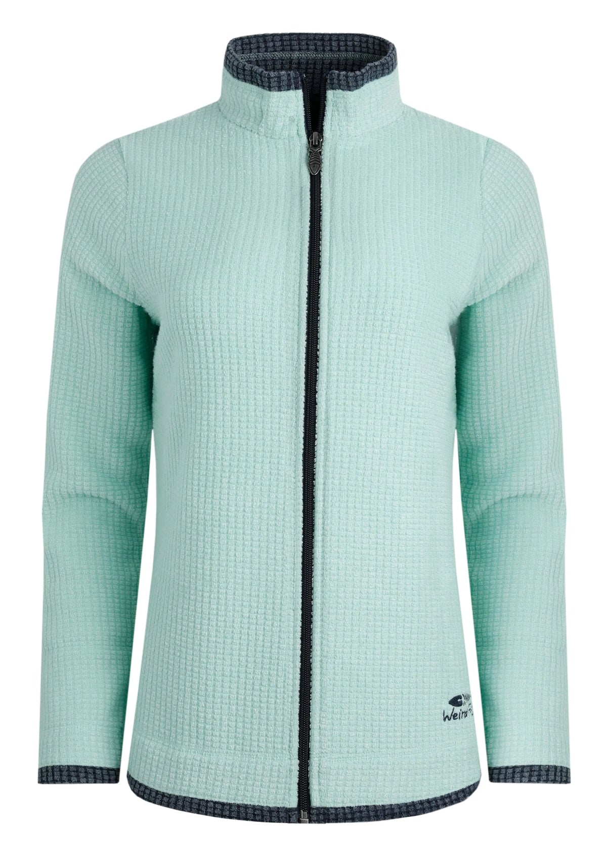 Weird Fish Ariana fleece jacket in mint green with zip front and soft texture for warmth