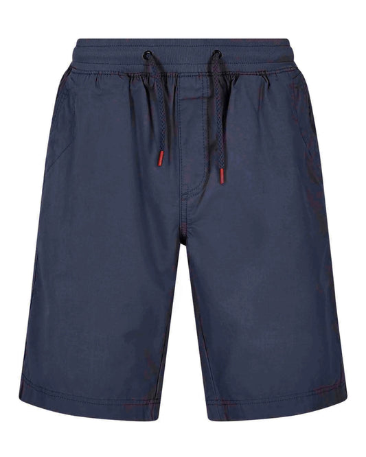 Weird Fish Mens Murrisk Relaxed Casual Shorts - Navy / Red Trim