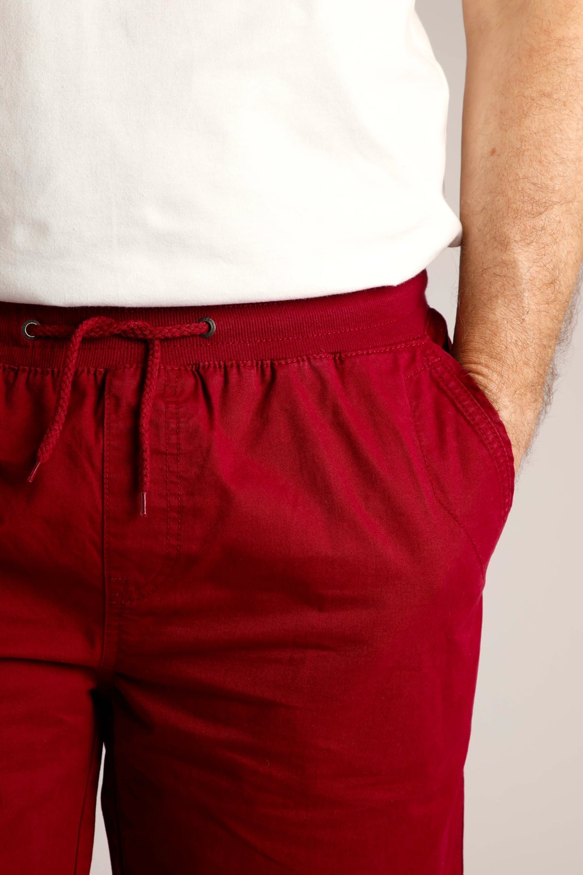 Weird Fish Mens Murrisk Relaxed Casual Shorts - Garnet Red