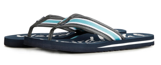 Weird Fish Mens 'Waterford' Flip Flops - Navy