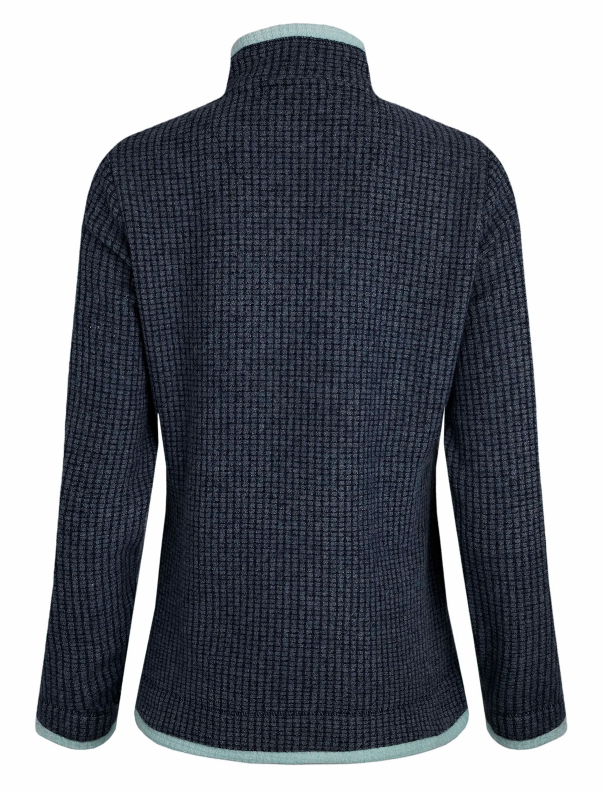 Weird Fish Womens Ariana Full Zip Grid Fleece - Rich Navy