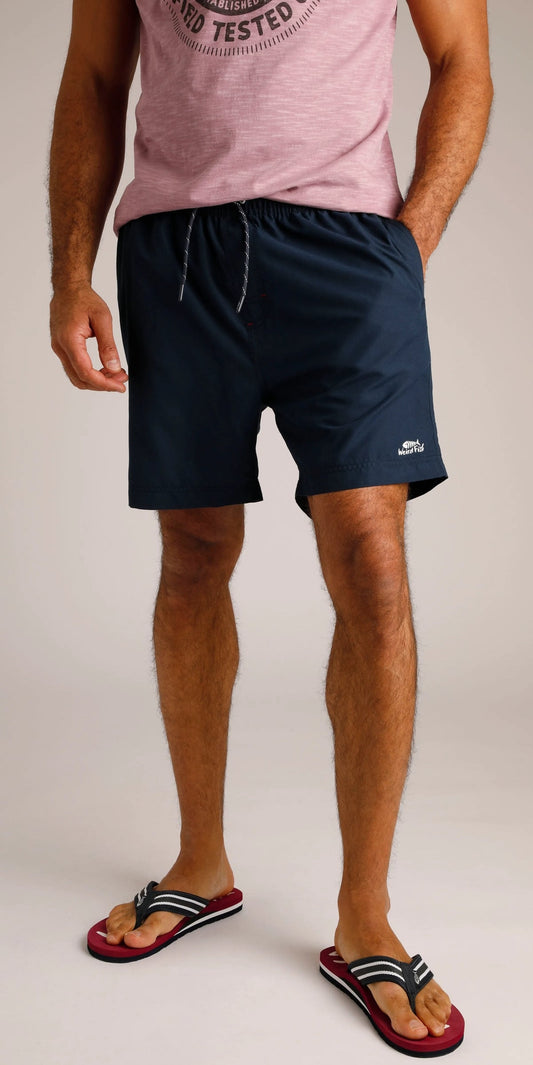 Weird Fish Mens Banning Swim Shorts - Navy