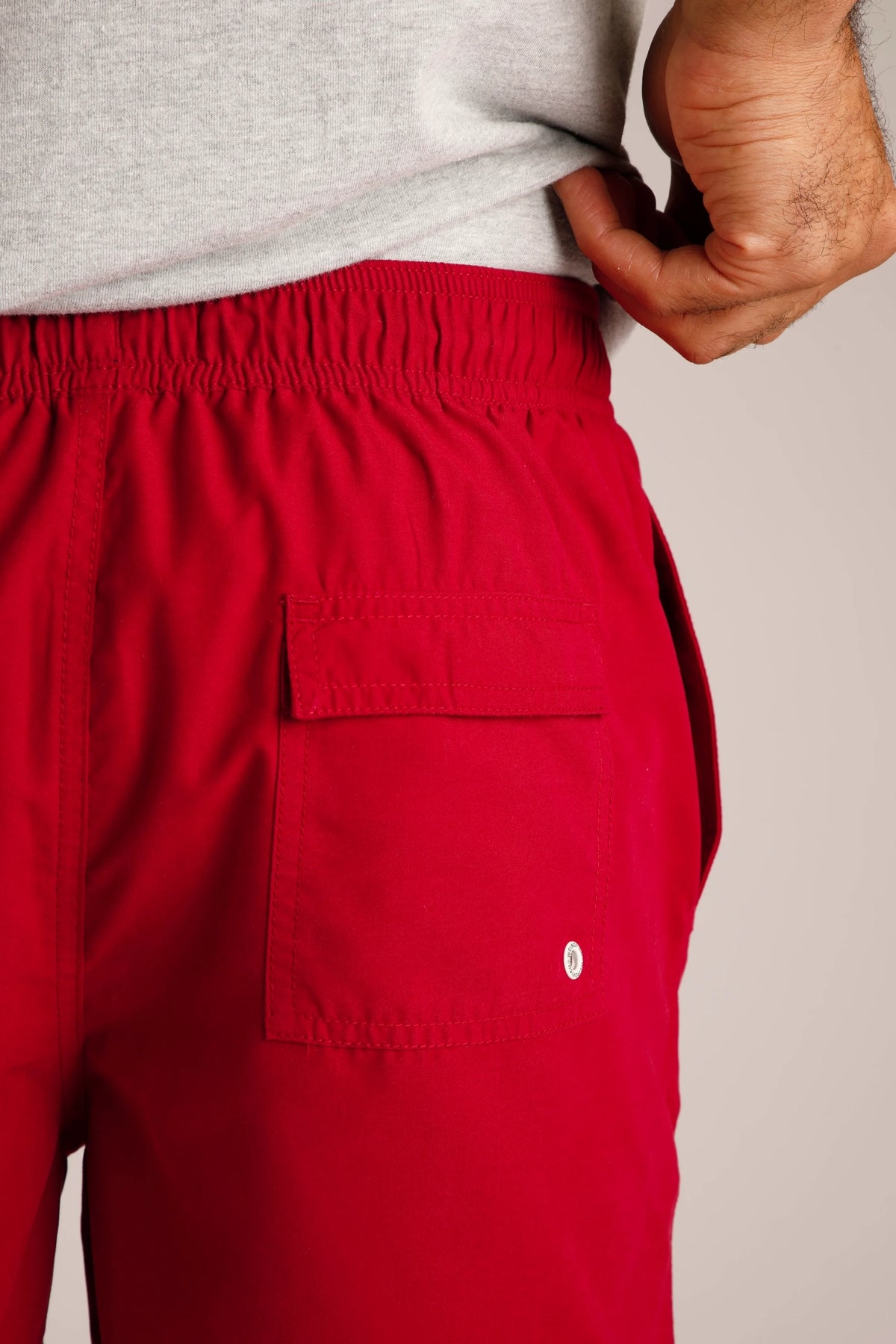 Weird Fish Mens Banning Swim Shorts - Garnet Red