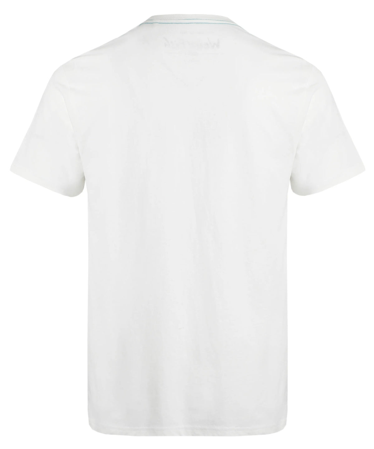 Weird Fish Mens Shoreline Linen Rich Printed Tee - Marshmallow White